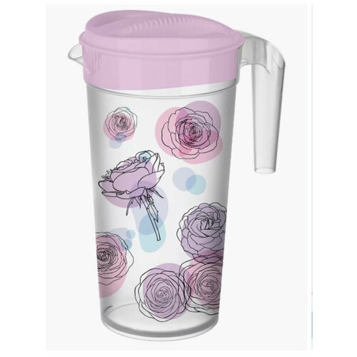 Кувшин для воды и сока с декором розы 15 литра 420₽