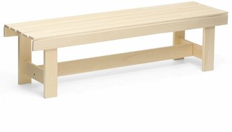 Лавочка (скамейка) деревянная из липы 150 х 45 х 42 см, без спинки, для бани и дачи 10431052 .