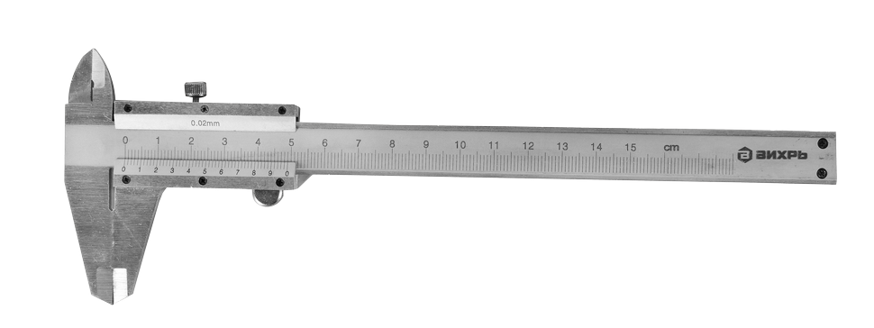 Штангенциркуль Вихрь ШЦ-150 с глубиномером пластиковый кейс