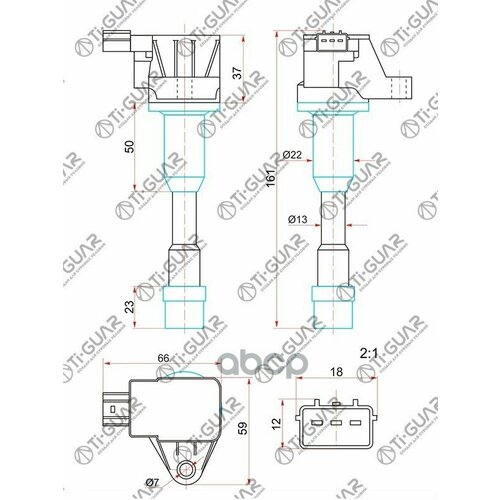 Катушка Зажигания Tg-30521-Pwa-003 Tiguar Rr Honda Civic 06-12 L12 L13 Ti-Guar арт TG30521PWA003 4960₽