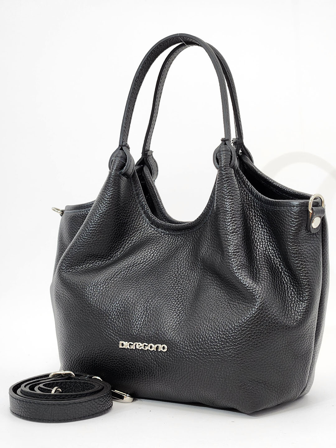 фото Сумка Di Gregorio gr8903P vitello celeste argento