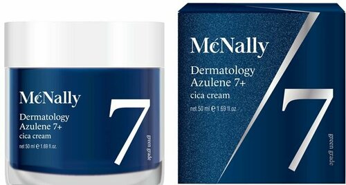 McNally Крем для лица Dermatology Azulene 7+ с азуленом и центеллой, 50 мл