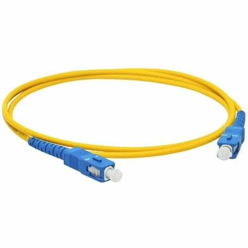 Патч-корд оптический (optic patch cord) SC/UPC-SC/UPC одномодовый (singlemode, sm) 2 метра (Количество - 3 шт). faso 50pcs sc upc simplex duplex fiber optic adapters sc om3 fiber coupler
