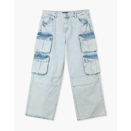 Джинсы Gloria Jeans, размер 12-14л/158-164, голубой джинсы mexx размер 164 голубой