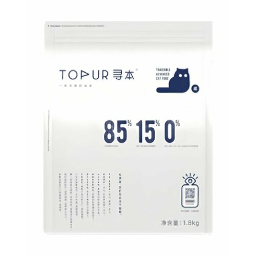 Topur Adult Cat Immuno - Сухой корм для взрослых кошек с напылением и кусочками курицы для укрепления иммунитета 1.5 кг