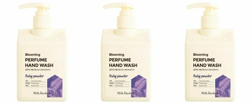 MILK BAOBAB Гель-пенка для рук очищающий Perfume Hand Wash Baby Powder, 250 мл, 3 шт