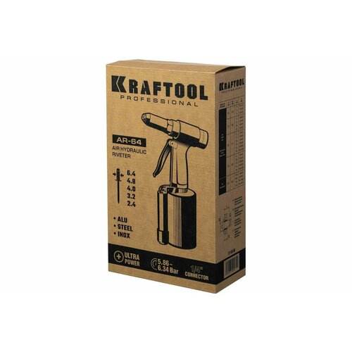 KRAFTOOL AR-64 Заклепочник пневматический для заклёпок 31185_z02