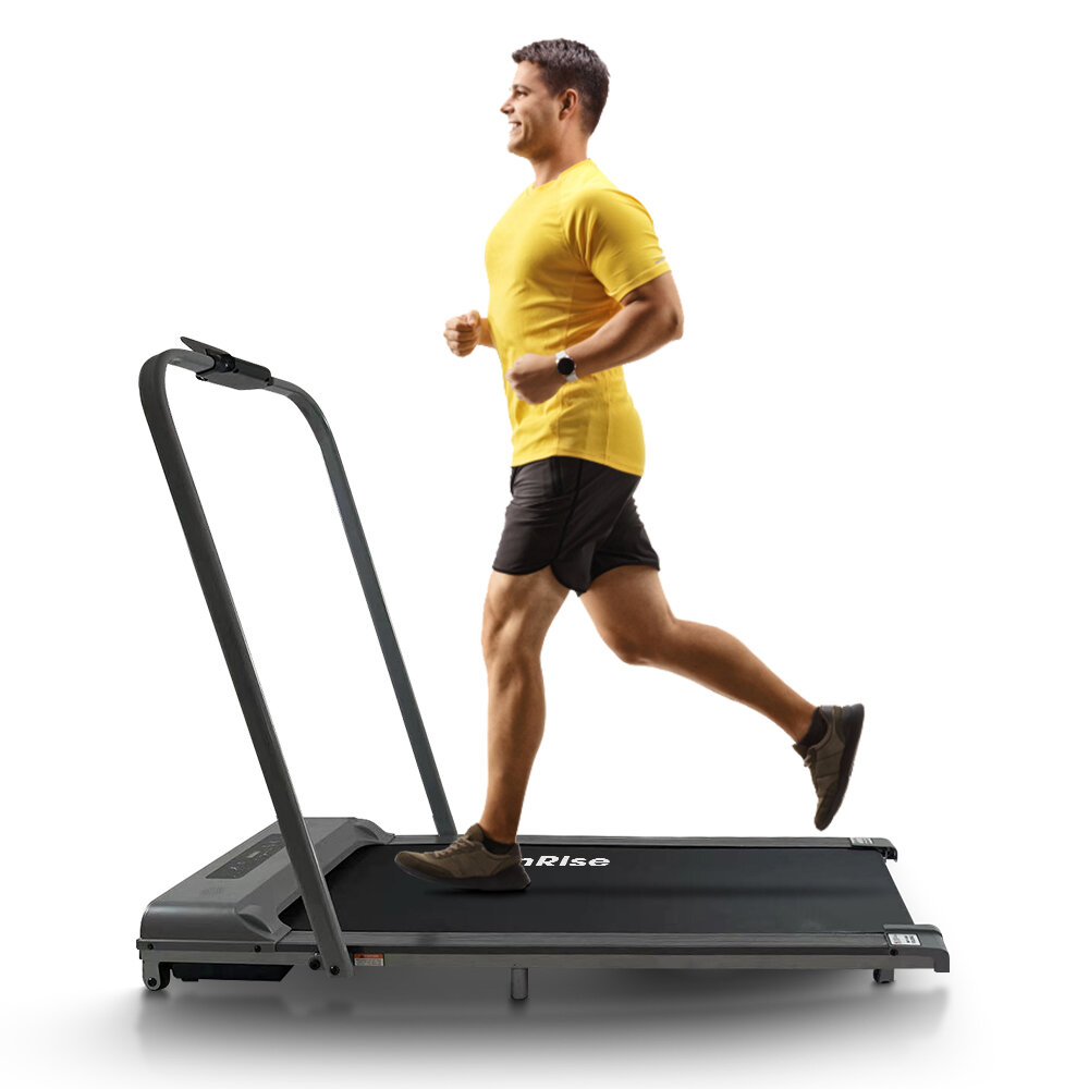 фото Беговая дорожка электрическая для дома складная, беговое полотно, держатель для телефона, дисплей тренажера: время, скорость, калории. Беговое полотно 400*1030 мм, скорость 0,5-10км/ч