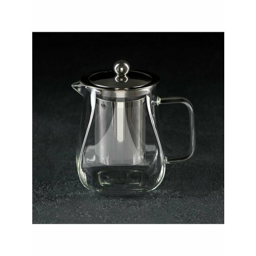Чайник стеклянный заварочный с метал ситом Бингли 500 мл 989₽