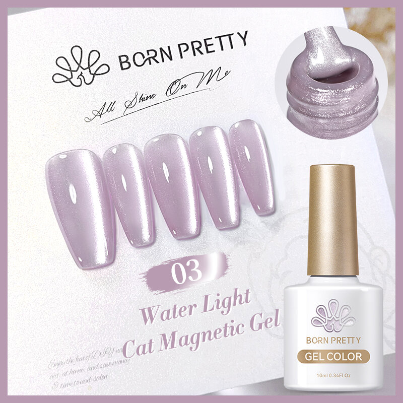 фото Born Pretty, Гель-лак Water Light Cat Magnetic Gel WL-03 58465-03, 10 мл
