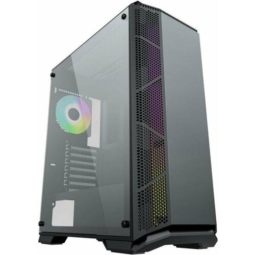 ACD Citadel 105 ATX, Black, USB3.0*2+HD audio ,1*12cm F2 ARGB fan at rear , Tempered glass side panel with fixed 4pcs screws