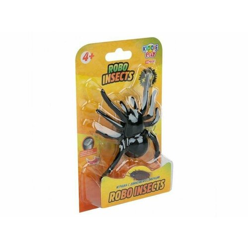 Интерактивная игрушка KiddiePlay Robo Insects, Тарантул, со встроенным двигателем small insects eating threading caterpillars twisted insects wearing ropes early childhood educational game toys