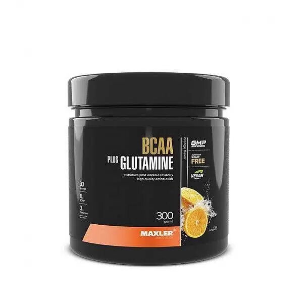 Maxler BCAA +Glutamine 300 гр Вкус: Апельсин