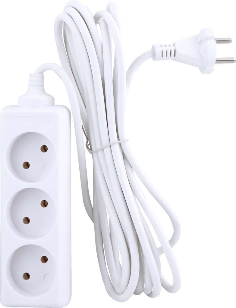 фото Удлинитель сетевой HOME CLUB S 3x5 -20 без заземления без выключателя 10A