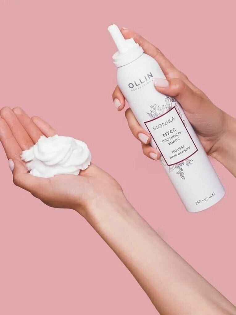 Ollin BioNika Мусс-плотность волос Mousse Hair Density 250мл — фото 1