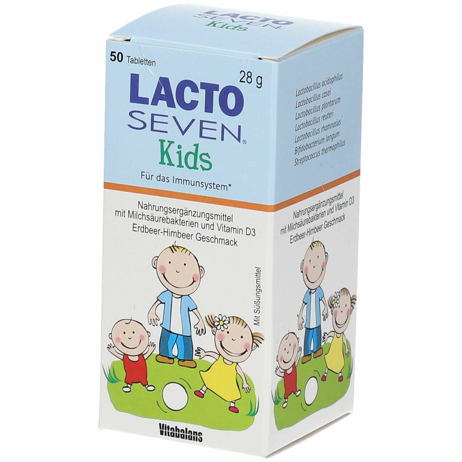 Lacto Seven Kids (Лакто севен) - 50 таб. (из Финляндии)