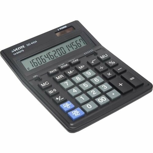 Калькулятор настольный deVENTE DD-4424 153x199мм 14-разрядный черный