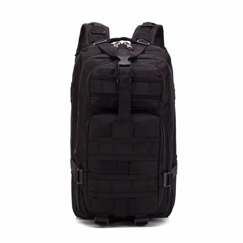 Рюкзак тактический 30л, черный, система Molle, оксфорд 900D рюкзак тактический 45л олива походный система molle оксфорд 900d