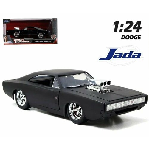 Коллекционная модель JADA. Dom's Dodge Charger R/T 1970. Масштаб 1:24 (К/ф Форсаж) 97059 игрушка модель машины 1 38 dodge charger 43742