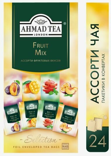 Чай Ahmad Tea Fruit Mix ассорти в пакетиках, 24 пак.