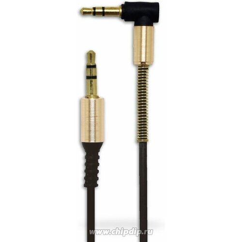 BS3010, Кабель Jack 3.5 mm г-образная вилка - Jack 3.5 вилка, черный, стерео-аудио, 0.95 (1м )м OBSOLETE кабель аудио jack 3 5 мм perfeo стерео вилка 2хrca вилка 2 м