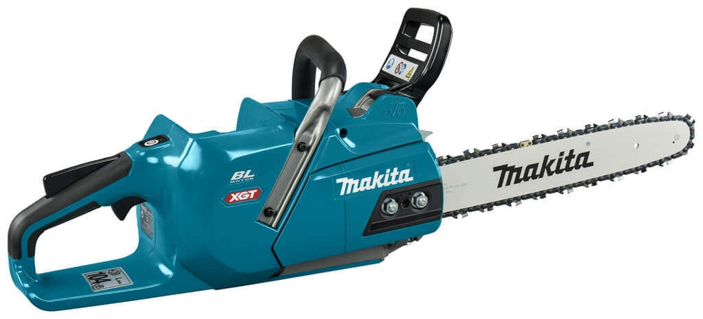Пила цепная аккумуляторная Makita XGT, 40 В, 1600 Вт, 14"/35 см, 3/8", 1.3 мм, 25.5 м/с, без АКБ и ЗУ, - фото №1