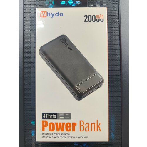 Внешний аккумулятор (Power bank) Whydo, 20000mAh черный внешний аккумулятор power bank 20000mah