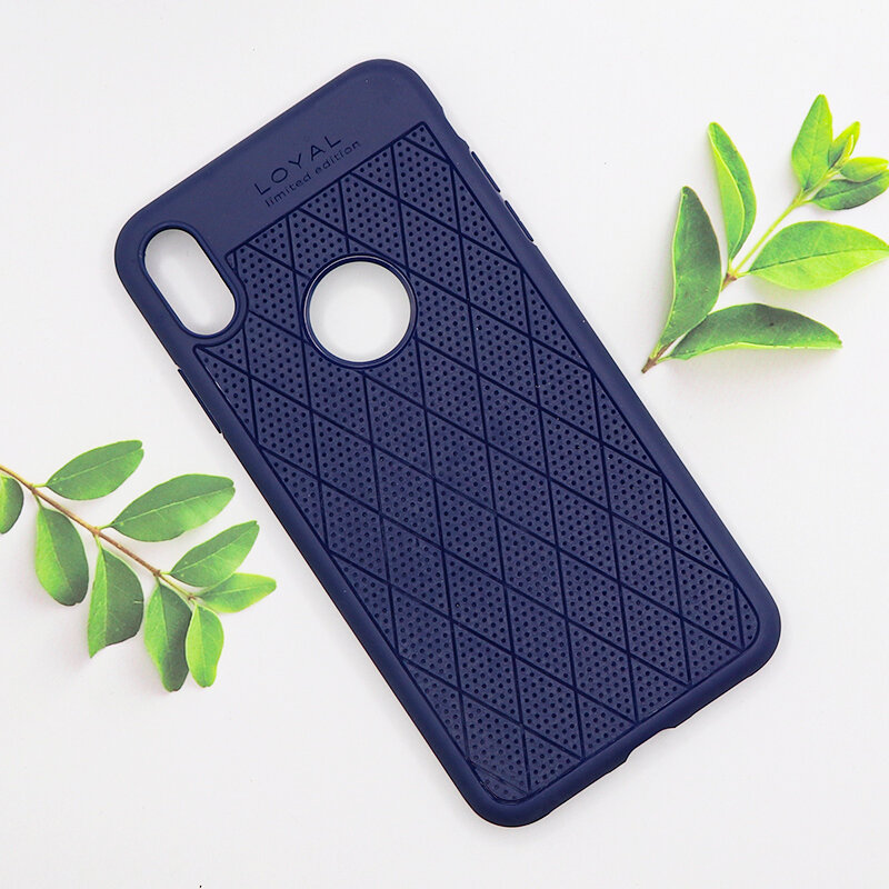 Чехол силиконовый для iPhone XS Max, Admire series protective case, HOCO, синий