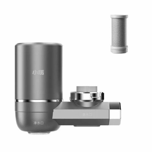 Фильтр-насадка на кран Xiaomi Xiaozhi Water Purifier With Intelligent Digital Display Titanium Ash (LJ06) (1 картридж в комплекте)