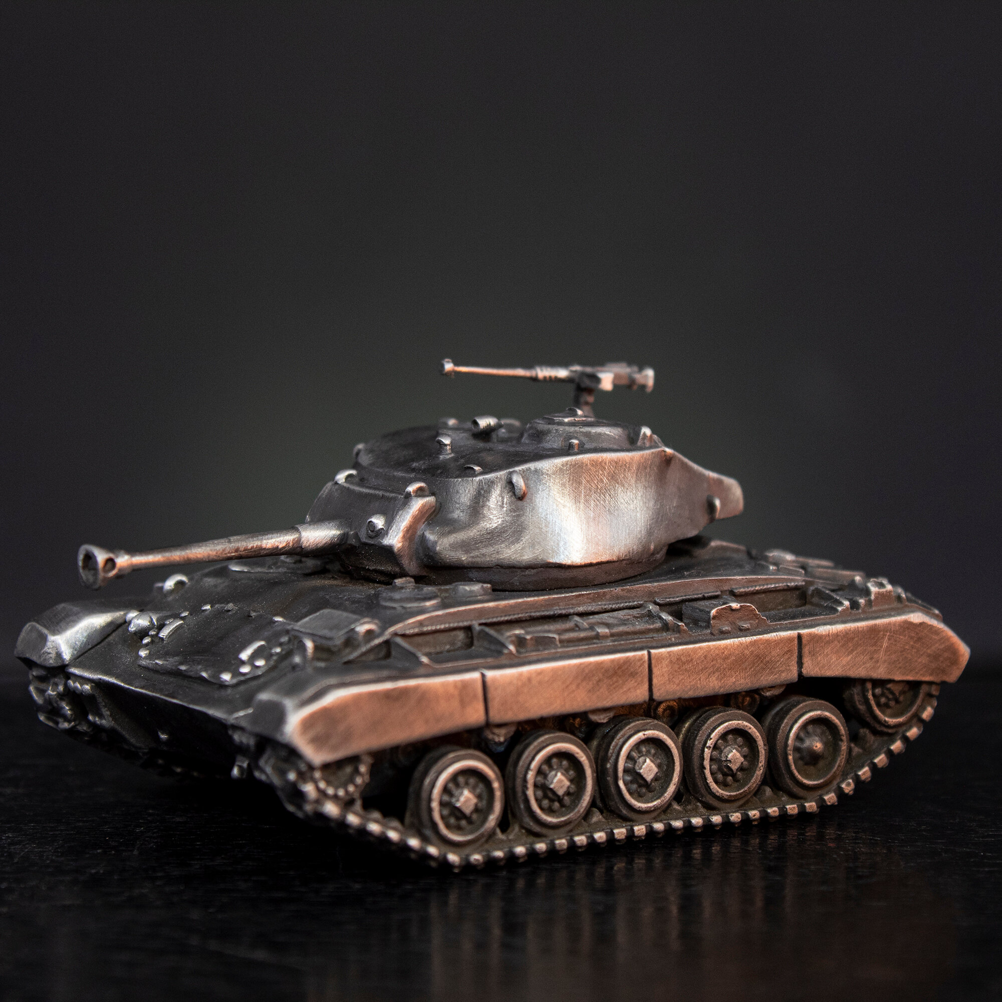 Лёгкий танк M24 Чаффи металлическая коллекционная фигурка Мир Танков / World of Tanks Light tank M24 Chaffee WOT