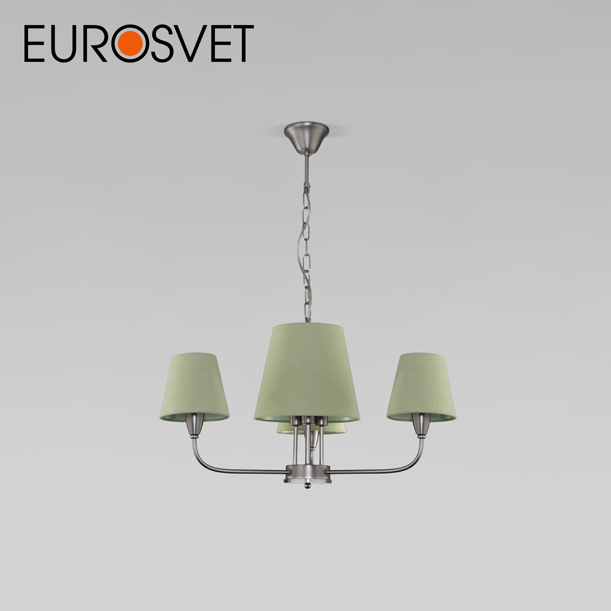 Люстра / Подвесной светильник Eurosvet Milos 60153/6, 6 ламп, цвет никель