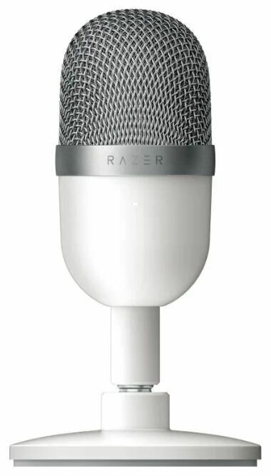 Микрофон проводной Razer Seiren Mini, комплектация: микрофонный капсюль, разъем: mini jack 3.5 mm, белый