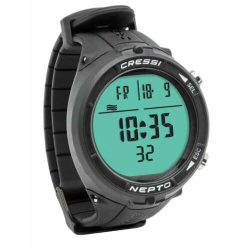 Компьютер для дайвинга, фридайвинга CRESSI NEPTO, черный