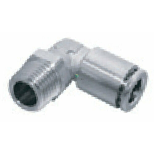 MPL08-01 BB Pneumatics - Штуцер угловой с нар резьбой цанговый R18-8 мм 578₽