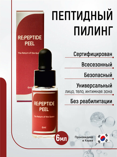 Пептидный химический пилинг Re: Peptide Peel (монохлоруксусная кислота 25%), 1 флакон, Южная Корея