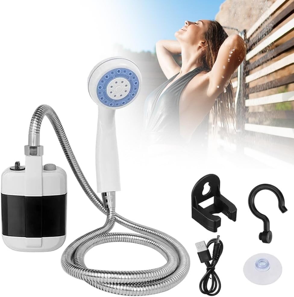 Портативный переносной дачный душ с аккумуляторным насосом Portable Outdoor Shower