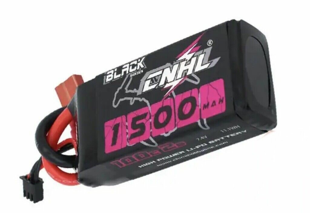 CNHL HobbyLine Black 1500mAh 2S Lipo аккумулятор 7.4V FPV для гоночного дрона