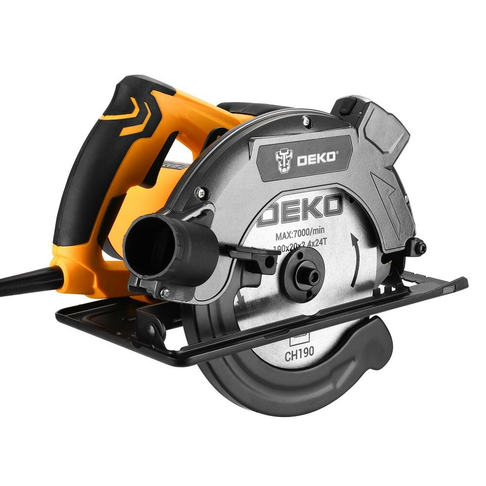 Циркулярные (Дисковые) Пилы Дисковая (циркулярная) пила DEKO DKCS1800-190 Laser 1800Вт, 190мм диск, лазерный указатель 083-1011