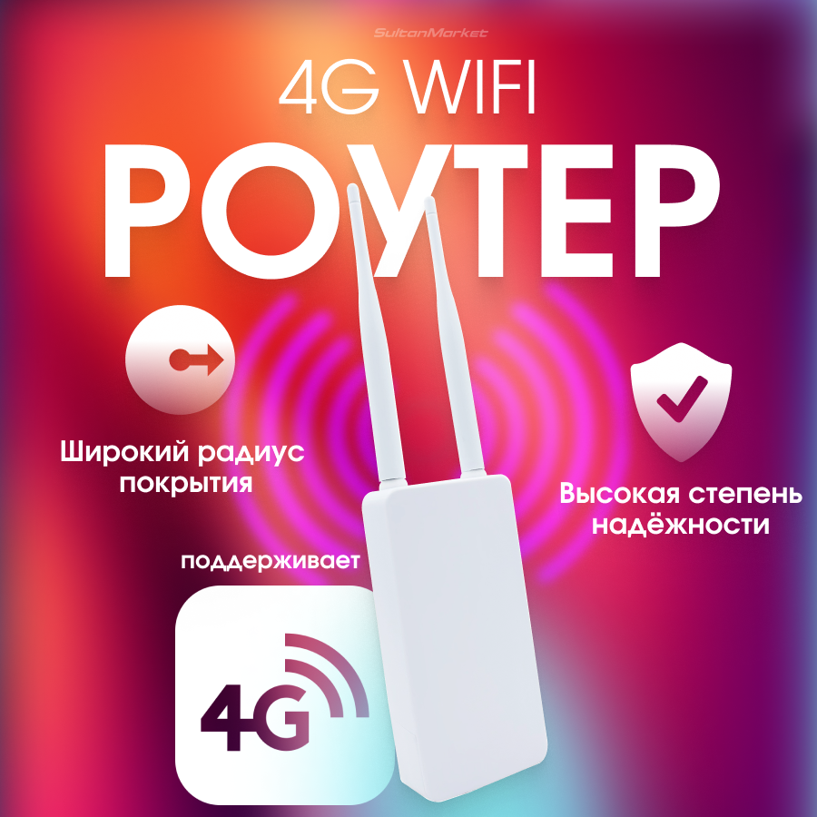 Роутер WiFi со слотом для сим карты уличный