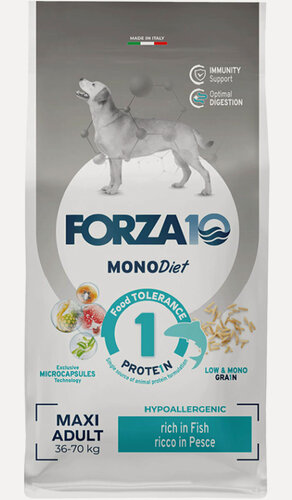 Изображение товара Корм сухой Forza10 "Diet" для взрослых собак крупных пород, с рыбой-12 кг