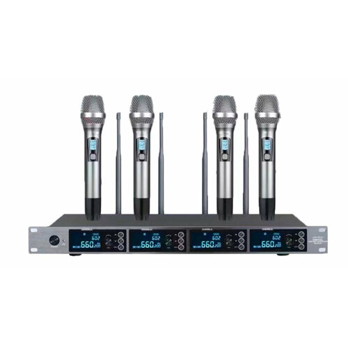 LS-215-M Беспроводная микрофонная система 4 ручных передатчика LAudio 13890₽