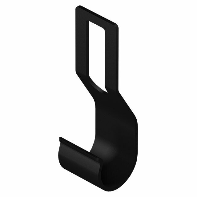 Кронштейн для штанг L9701BL 102x27x30 мм металл на стойку черный