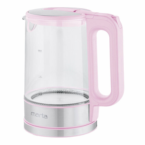 MARTA MT-4608 розовый чайник стеклянный 114900₽