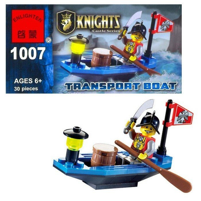 Конструктор Brick "Транспортная ладья", 30 деталей, в коробке