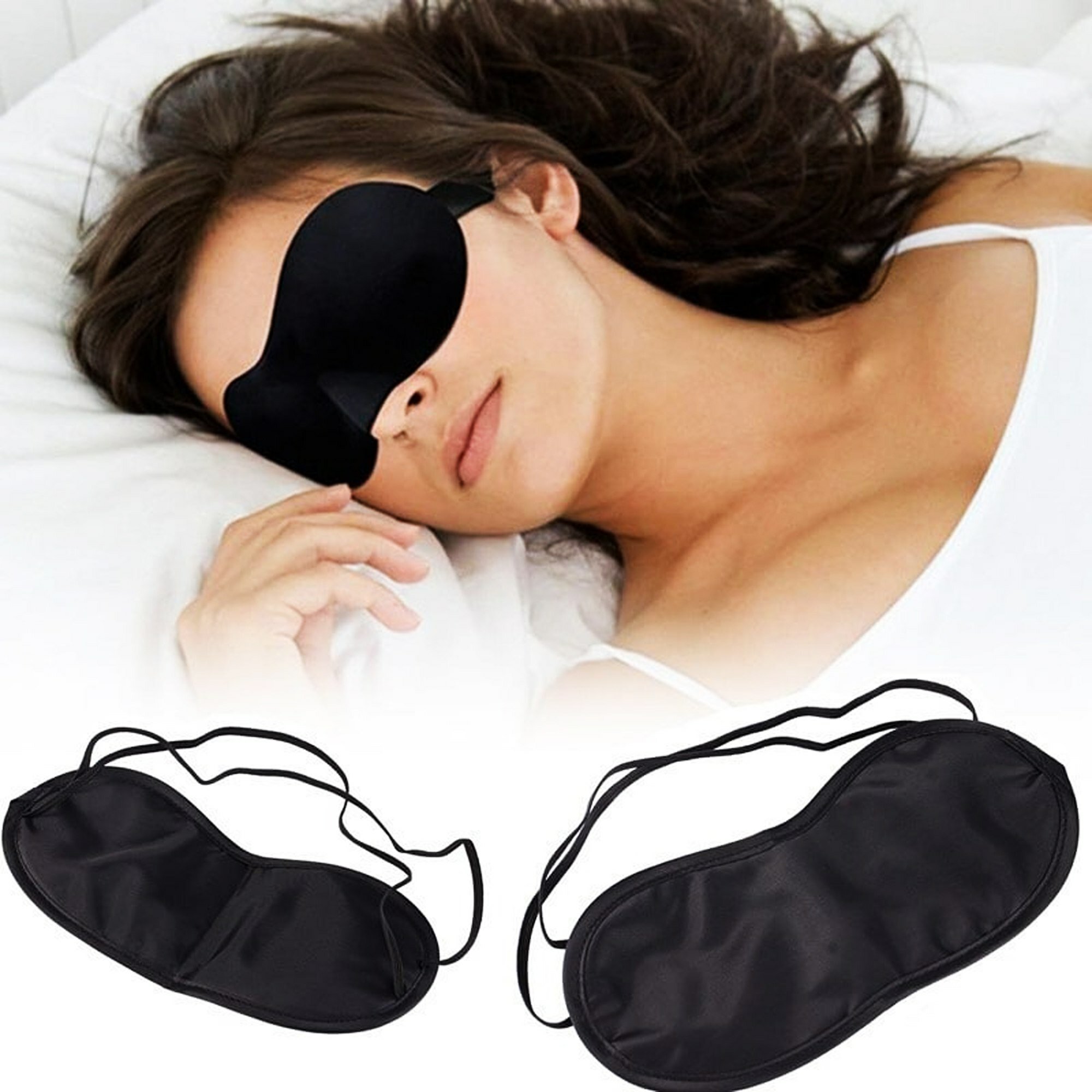 Картинки Маска для сна SLEEP & HOME, 1 шт., черный