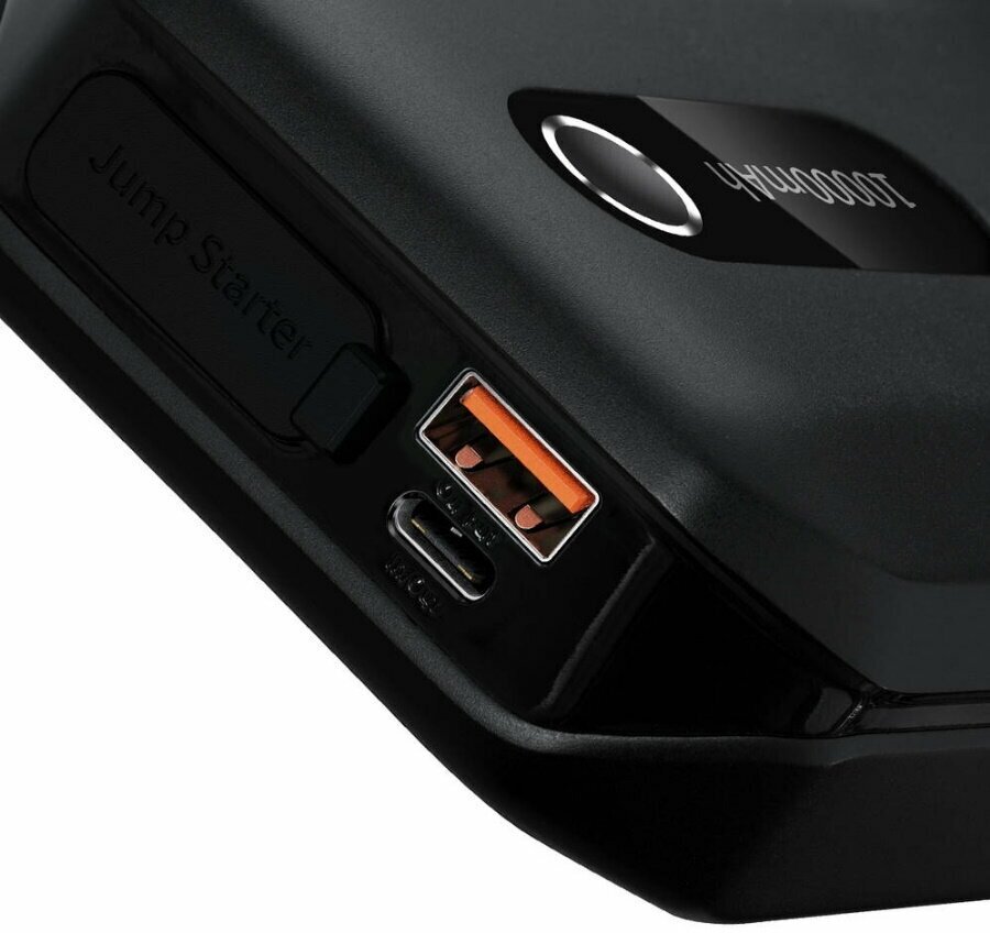 Пуско-зарядное устройство Baseus 10000mAh, 1000A, black - фото №5