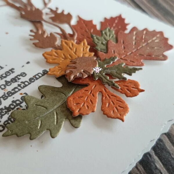 Штамп для скрапбукинга Mmao кленовый лист сталь