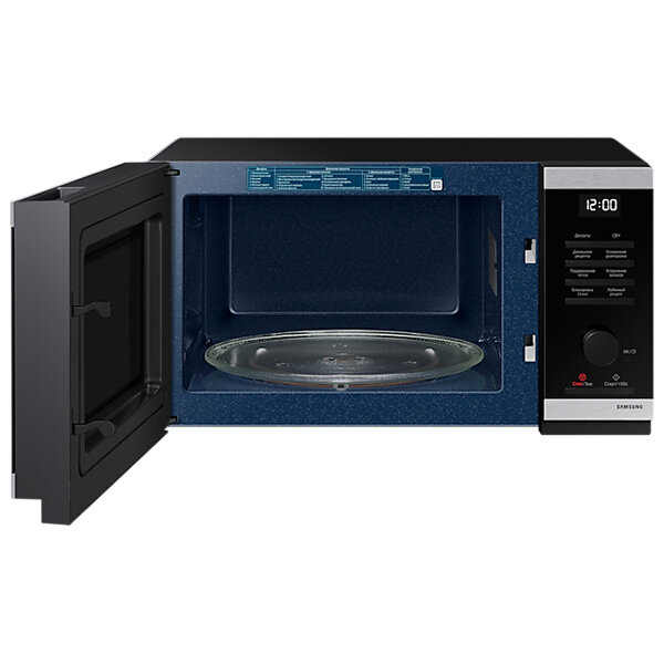 СВЧ-печь Samsung "MS23DG4504ATBW", нержавеющая сталь, 800Вт, 23л — фото 1