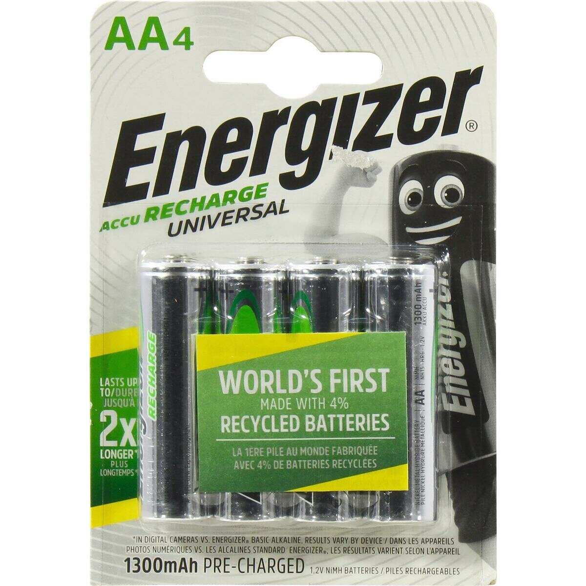 Аккумулятор Energizer Acuu Recharge Universal AA