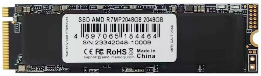 Накопитель SSD M.2 2280 AMD 2TB PCIe 4.0 x4 5100/4600MB/s - фото №1